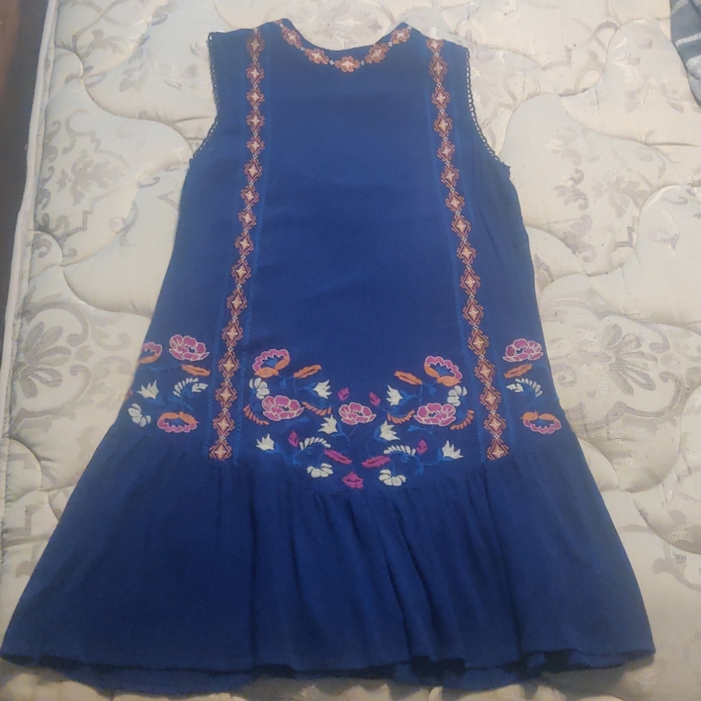 Short  blue dress